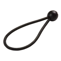 Planengummi mit Kugel 180mm schwarz für Banner,...
