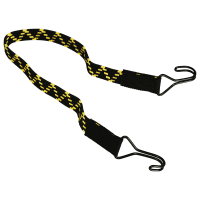 Flachbandgummi 2 Haken 10 Stück 60cm Gelb-Schwarz