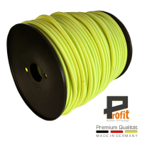 Expanderseil - Gummiseil Neongelb 6mm auf 100 Meter Rolle
