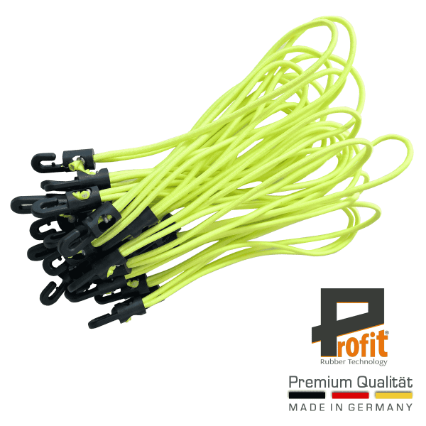 Spannfix mit Haken 180mm Expander Neongelb für auffallend einfache Befestigung von Planen