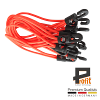 Spanngummis mit Haken 250mm Neonorange - auch in anderen...