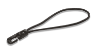 Gummischlaufen 350mm schwarz mit Haken - Die Banner und...