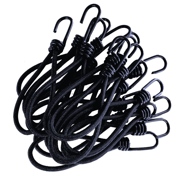 Planengummi Expanderschlingen 130mm schwarz Spiralhaken für einfache Planenmontagen