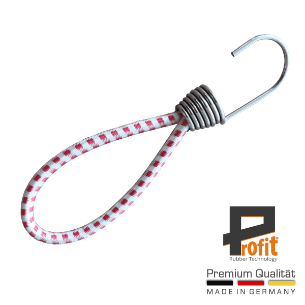 Expander Edelstahl Spiralhaken 230mm Österreich Edition - Traditionell in Rot und Weiß