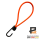Gummischlaufen Neonorange 230mm Spiralhaken für die besonderen Montagen
