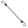 Expanderseil Grau 100cm Ø 10mm mit 2 extra starken Spiralhaken