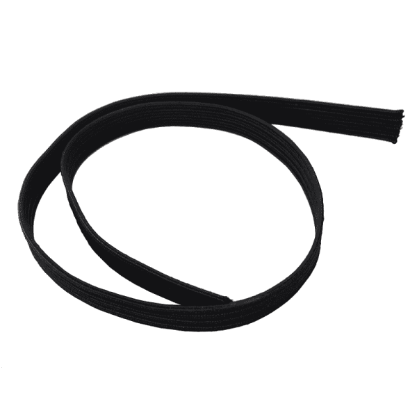 Flachband Gummi Elastisches Band Schwarz Multiflex PP 22mm